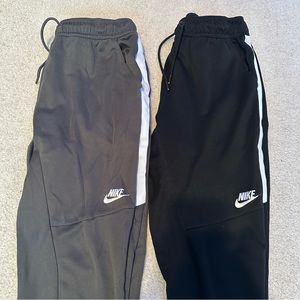 Nike Men’s Grey and Black Sportswear Joggers Size Small